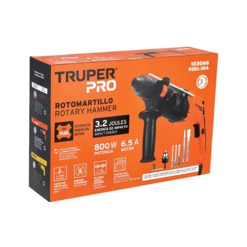 103066 - Rotomartillo SDS Plus 3.2 Joules, 800W, TRUPER PRO