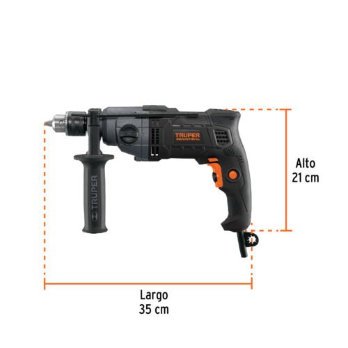 103068 - Taladro 1/2", 800W dos velocidades, TRUPER INDUSTRIAL