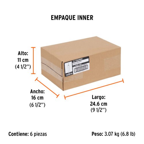 103076 - Sellador acrílico de 280 ml, negro, Truper