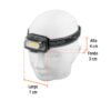 103086 - Linterna de minero LED 460 lm con sensor, recargable, TRUPER