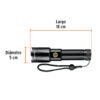 103100.2 103100 - Linterna LED recargable, de aluminio, 1,200 lm, TRUPER
