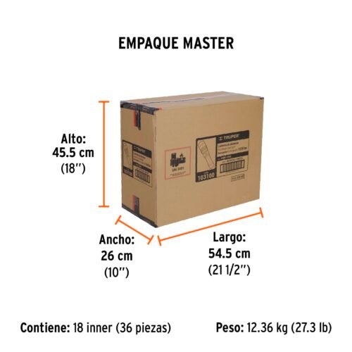 103100.8 103100 - Linterna LED recargable, de aluminio, 1,200 lm, TRUPER