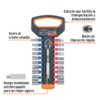 103108 - Juego de dados mm y std con matraca, cuadro 1/4", Truper