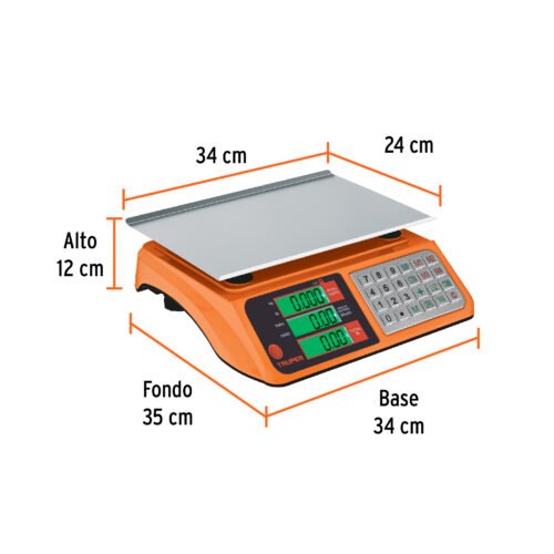 103131 - Báscula electrónica multifunciones 40 kg USB, Truper