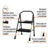 103142 - Escalera tubular, plegable, 2 peldaños, Truper