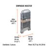 103143 - Escalera tubular, plegable, 3 peldaños, Truper