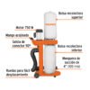 103164 - Colector de polvo 1 HP, Truper