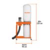 103165 - Colector de polvo 2 HP, Truper
