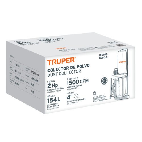 103165 - Colector de polvo 2 HP, Truper