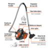 103191.1 103191 - Aspiradora canister 2 L (0.5 gal), 1,200 W (1.6 Hp), TRUPER