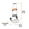 103198 - Diablo de carga, plegable, 120 kg, Truper