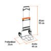 103199 - Diablo de carga, plegable, mango abatible, 170 kg, Truper
