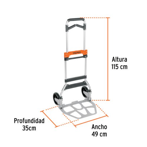 103199 - Diablo de carga, plegable, mango abatible, 170 kg, Truper