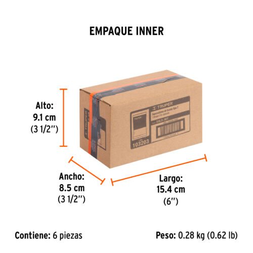 103203 - Bolsa con 150 separadores "T" de 3 mm de losetas, TRUPER