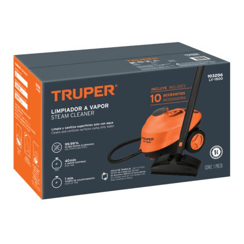 103206 - Limpiador a vapor, 1800W, Truper