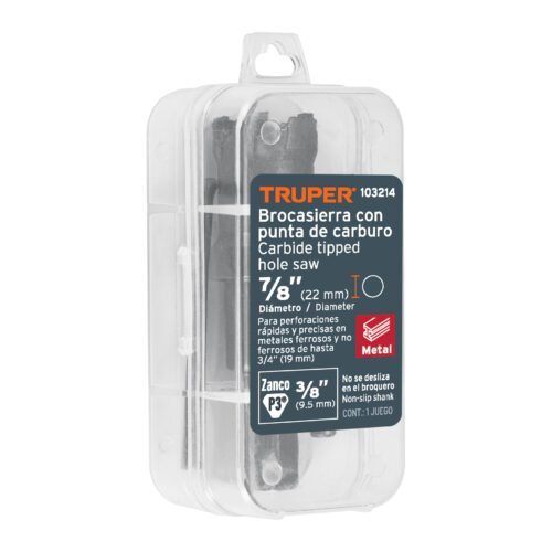 103214 - Brocasierra de carburo de tungsteno, 7/8", Truper