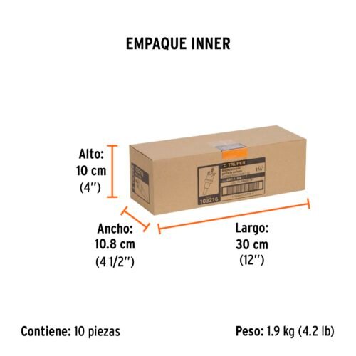103216 - Brocasierra de carburo de tungsteno, 1-3/8", Truper