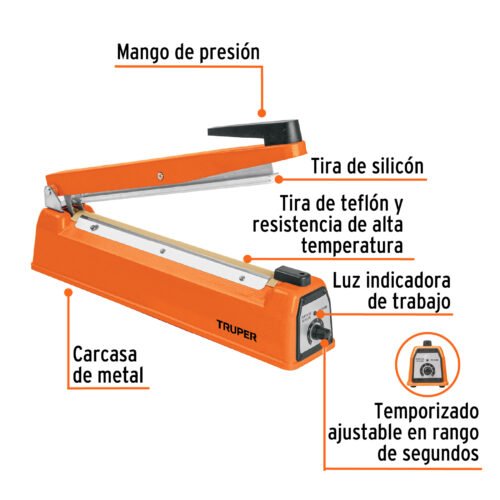 103220 - Selladora térmica 30 cm, 400 W, Truper