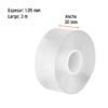 103222.1 103222 - Cinta doble cara reutilizable, transparente 3mx30mm, Truper