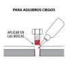 103230 - Fijador de roscas, permanente, 10 ml, rojo, TRUPER