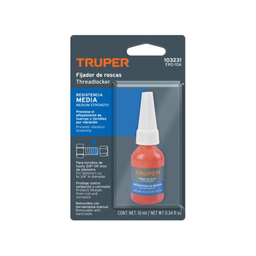103231 - Fijador de roscas, removible, 10 ml, azul, TRUPER