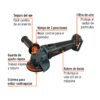 103233 - Esmeriladora 4-1/2", 20V, s/accesorios, TRUPER MAX