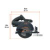 103234 - Sierra circular 6-1/2", 20V, s/accesorios, TRUPER MAX