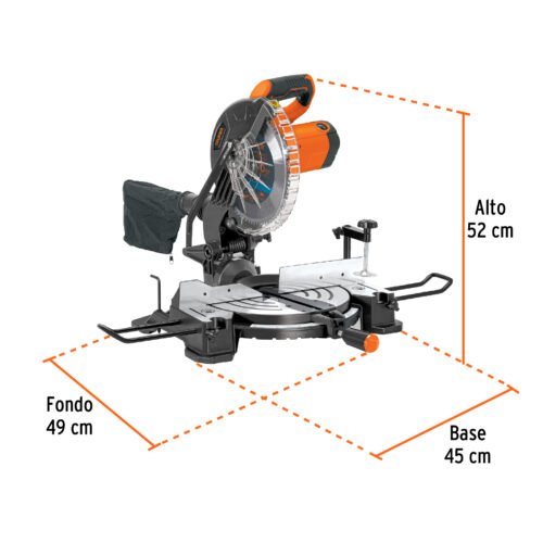103236.2 103236 - Sierra de inglete 10", 1900W compuesta, TRUPER