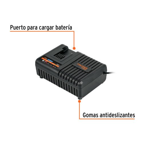 103242.1 103242 - Cargador rápido de baterías de ion litio 20V, TRUPER PRO