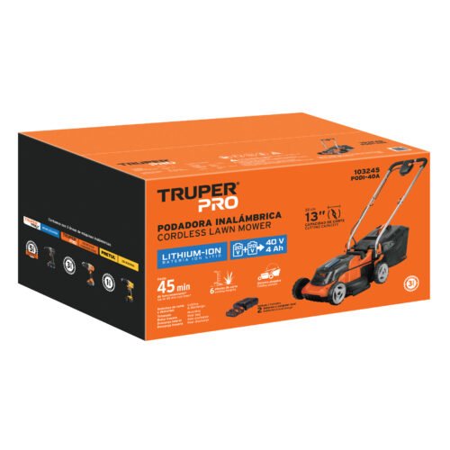 103245 - Podadora inalámbrica 40V, 2 baterías 4Ah, 1 carg.dual, PRO