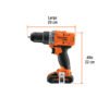 103246 - Rotomartillo 1/2", 20V, 2 baterías 2Ah, TRUPER PRO