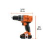 103247 - Rotomartillo 1/2", 20V, 1 batería 2Ah, TRUPER PRO