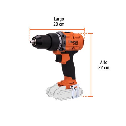 103248.2 103248 - Rotomartillo 1/2", 20V, sin accesorios, TRUPER PRO