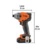 103253 - Destornillador de impacto 1/4", 20V, 1 batería 2Ah, PRO