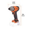 103254 - Destornillador de impacto 1/4", 20V, sin accesorios, PRO