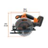 103256 - Sierra circular 6-1/2", 20V, 1 batería 4Ah, TRUPER PRO