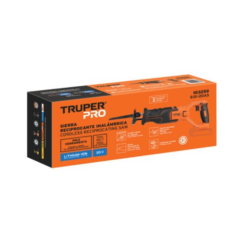 103259 - Sierra sable, 20V, sin accesorios, TRUPER PRO