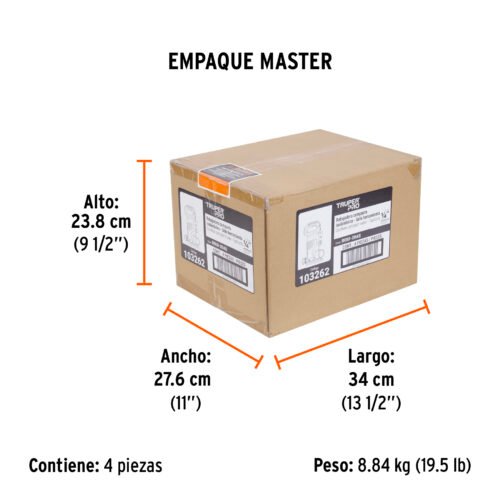 103262 - Router (Rebajadora) 1/4", sin accesorios, TRUPER PRO