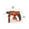 103264 - Rotomartillo SDS Plus 20V, 2 J, sin accesorios, TRUPER PRO