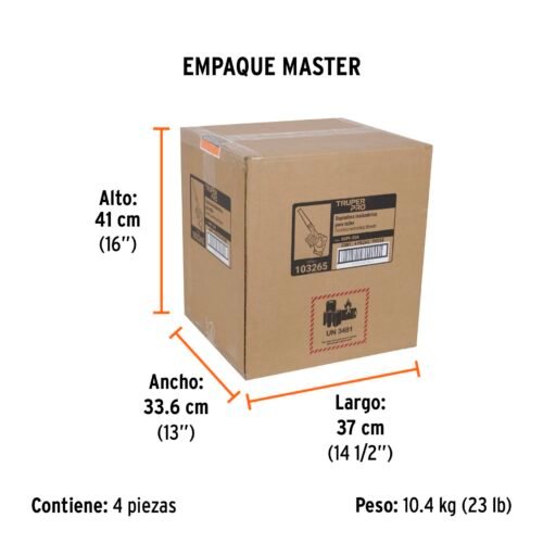 103265 - Sopladora para taller, 20V, 1 batería 2Ah, TRUPER PRO