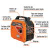 103278 - Generador silencioso inverter 2.2kW, 80 cc, encendido manual