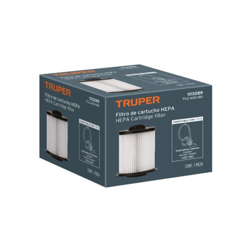 103289 - Filtro de cartucho HEPA para ASD-180, TRUPER