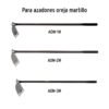 103305.5 103305 - Mango de acero 54" para azadones lane y martillo, TRUPER