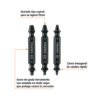 103311 - Blíster con 3 puntas extractoras de tornillos, Truper