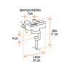 103319 - Tornillo de banco 2.5" para joyero, Truper