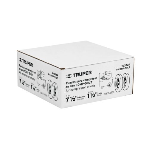 103324 - 2 ruedas de repuesto para COMP-50LT, Truper