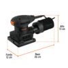103325 - Lijadora orbital 1/4 hoja, 300W, TRUPER INDUSTRIAL