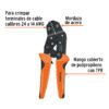 103328 - Kit de crimpadora y 500 terminales con aislamiento, Truper