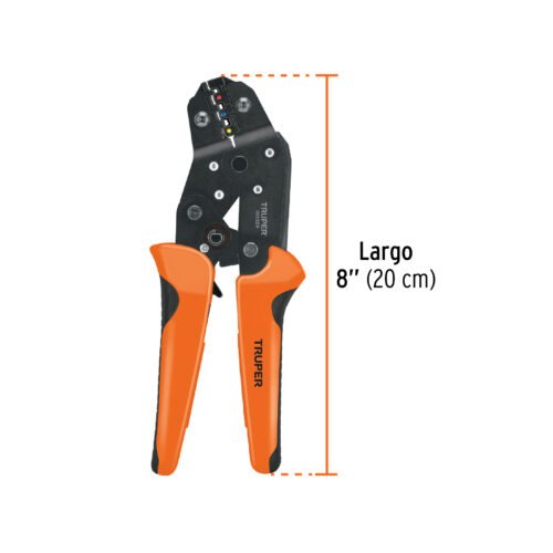 103328 - Kit de crimpadora y 500 terminales con aislamiento, Truper