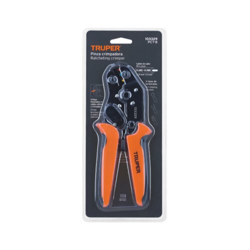 103329 - Pinza de crimpado para terminales, Truper